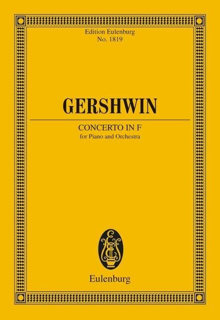 Gershwin: Concerto in F (Study Score) published by Eulenburg